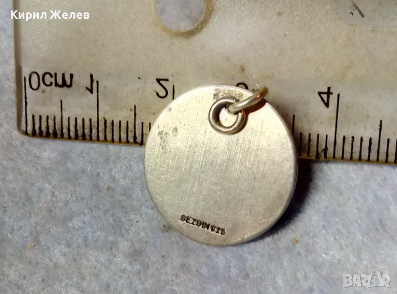 SEZGIN 925 СТИЛЕН МАРКОВ СРЕБЪРЕН ПЕНДАНТ СРЕБРО 925 СЕЗГИН АРТ МЕДАЛЬОН 21465, снимка 1