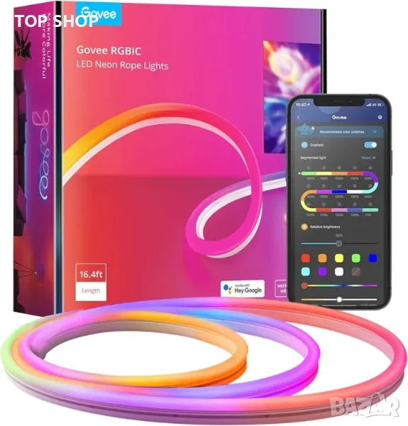 Govee RGBIC LED неонова лента, снимка 1