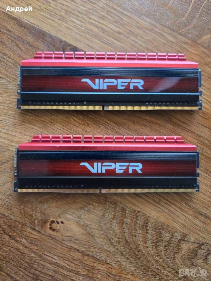 RAM Patriot Viper 16GB (2x8) 3200mhz cl16 DDR4, снимка 1