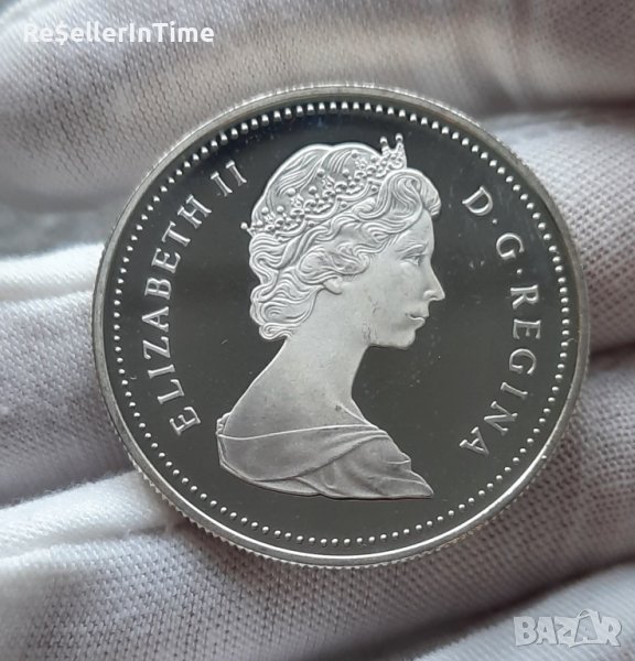 Възпоменателна сребърна монета 1 Dollar - Elizabeth II Centenary of Vancouver, снимка 1