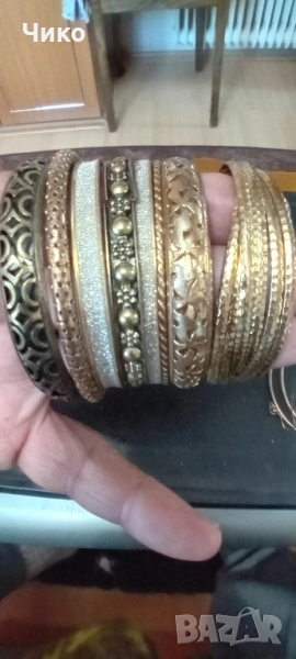Стари 9бр гривни и 2бр пръстени, снимка 1