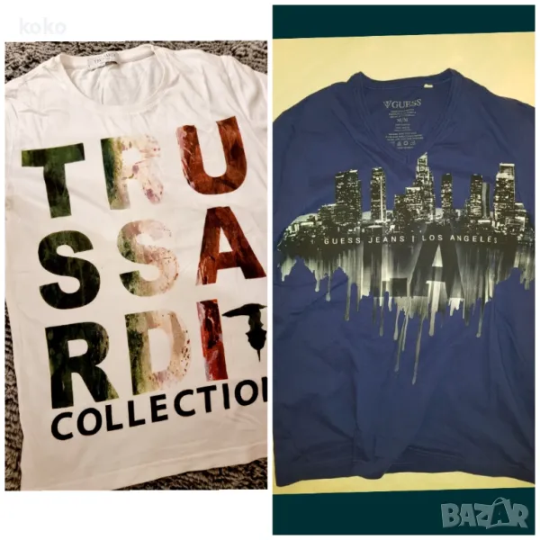 Тениска GUESS, TRUSSARDI размер М, снимка 1