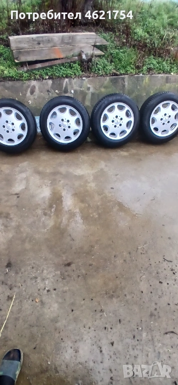 Продавам гуми с джанти за мерцедес , снимка 1