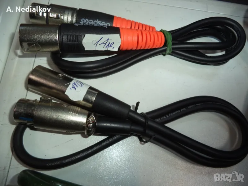 2 къси кабела XLR, снимка 1