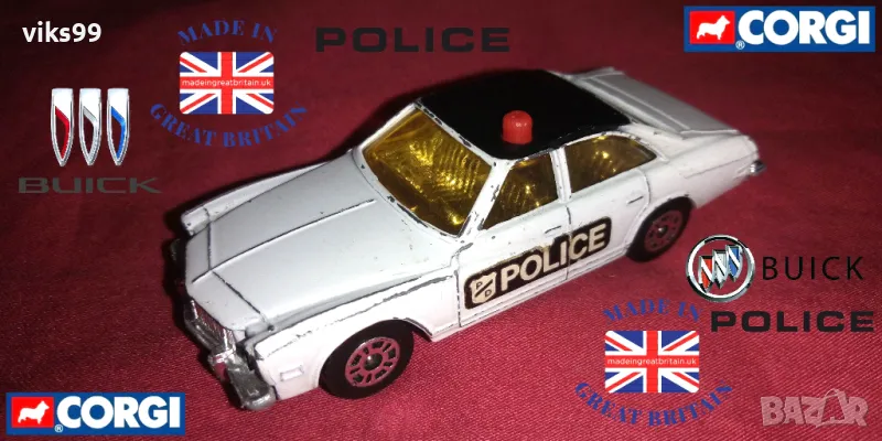 Corgi Juniors Buick Regal Police Made in Great Britain, снимка 1