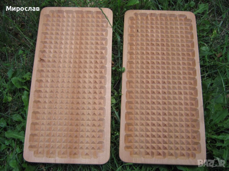 Садху с дървени пирамидки за рефлексотерапия на стъпалата от пропарен бук., снимка 1