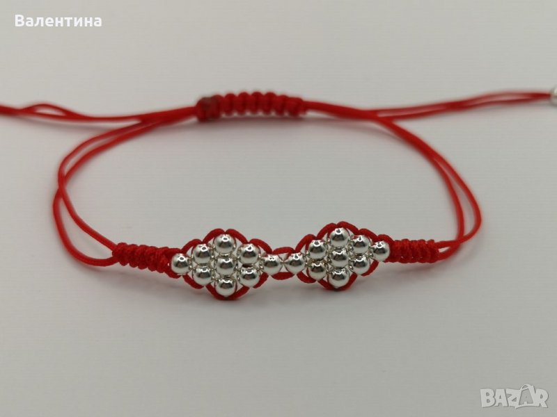 Дамска сребърна гривна, снимка 1