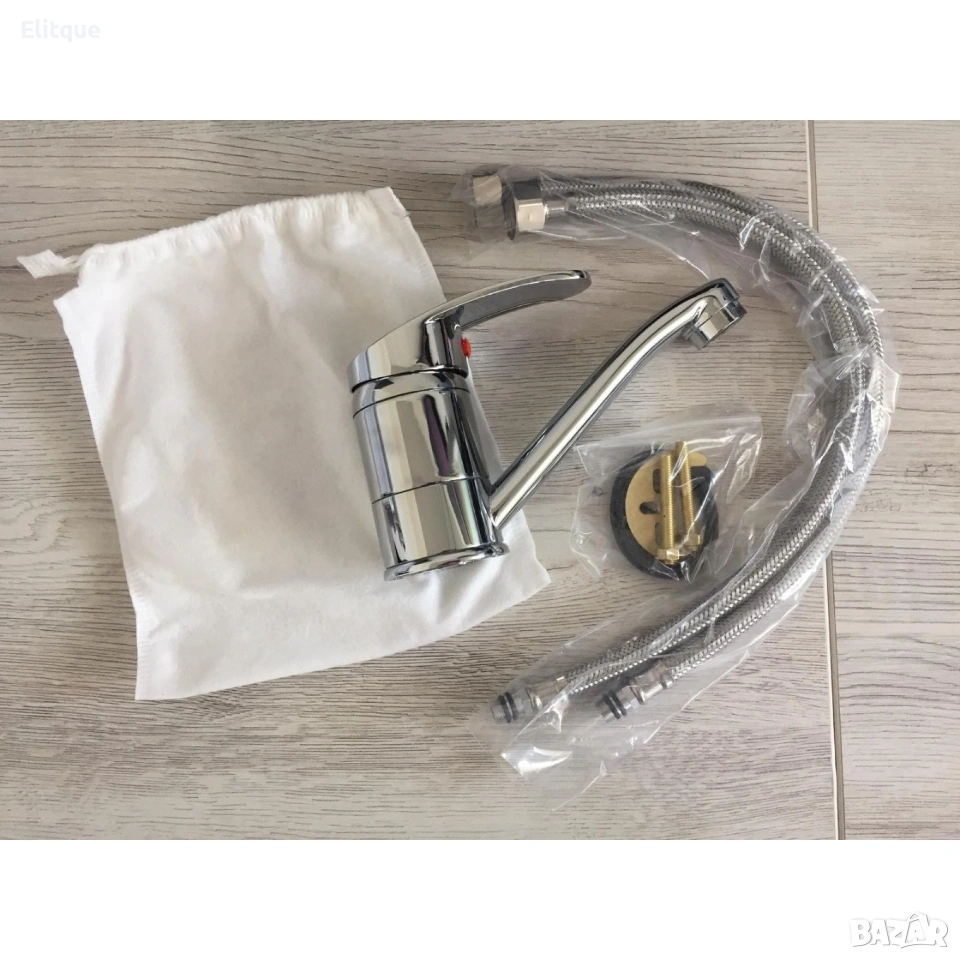 18 Смесител за мивка с вертикален монтаж, снимка 1