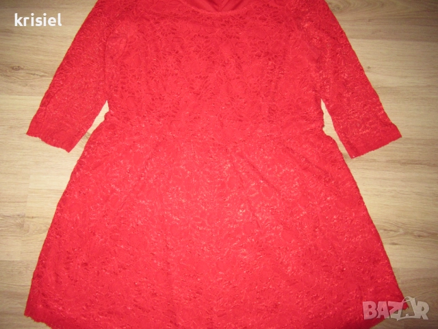 КРАСИВА ОФИЦИАЛНА РОКЛЯ--2XL-3XL номер, снимка 4 - Рокли - 52646519