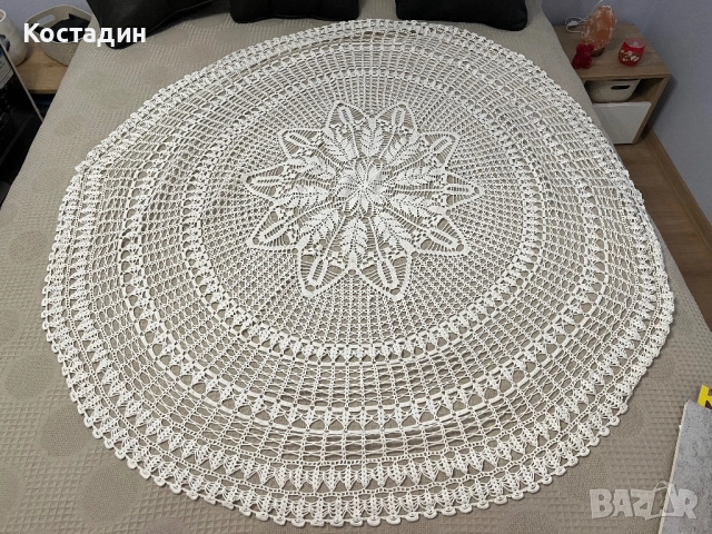 Плетена покривка на 1 кука