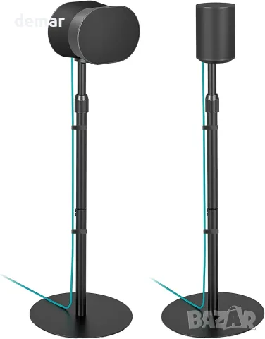 Чифт черни стойки pegzone за Sonos Era 100, 100 SL и 300