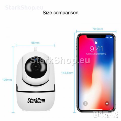  Безжична FullHD WiFi камера – RoboCam 360, снимка 2 - Камери - 30515551