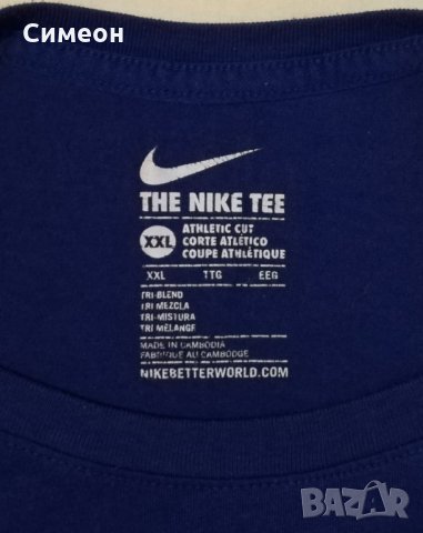 Nike оригинална тениска 2XL Найк памучна спортна фланелка спорт, снимка 3 - Спортни дрехи, екипи - 31679631