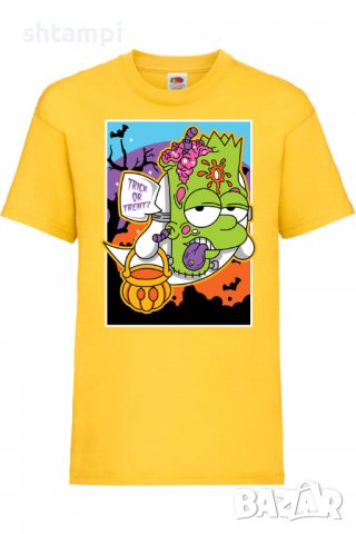 Детска тениска The Simpsons Bart Simpson 02,Halloween,Хелоуин,Празник,Забавление,Изненада,Обичаи,, снимка 8 - Детски тениски и потници - 38158112