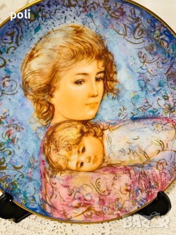 порцеланова чиния за стена , снимка 3 - Декорация за дома - 51641569