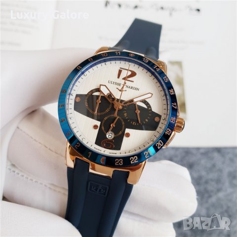 Мъжки часовник Ulysse Nardin Marine с кварцов механизъм, снимка 2 - Луксозни - 37048421