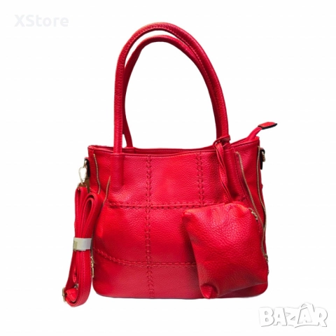 Елегантна и практична дамска чанта с включено портмоне