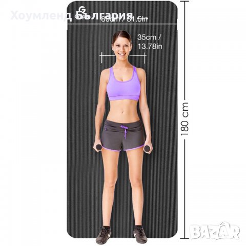 Висококачествена дебела подложка за гимнастика и йога, снимка 3 - Йога - 39756880