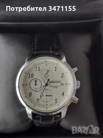 Кварцов мъжки хронограф Seiko, снимка 4 - Мъжки - 53151515