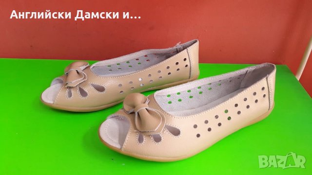 Английски дамски сандали-обувки естествена кожа, снимка 3 - Сандали - 29393610
