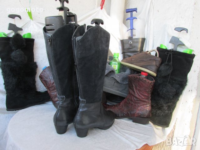 дамски ботуши 39 - 40,Think® original,100% eстествен велур + естествена кожа,GOGOMOTO.BAZAR.BG®, снимка 10 - Дамски ботуши - 35639086