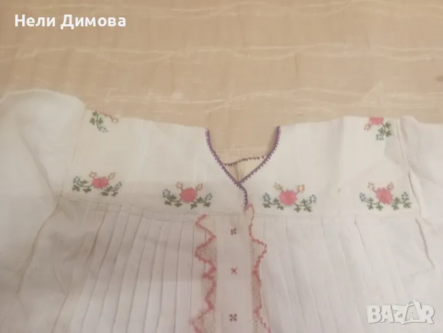 Автентична 100 годишна дамска риза, снимка 9 - Колекции - 37471024