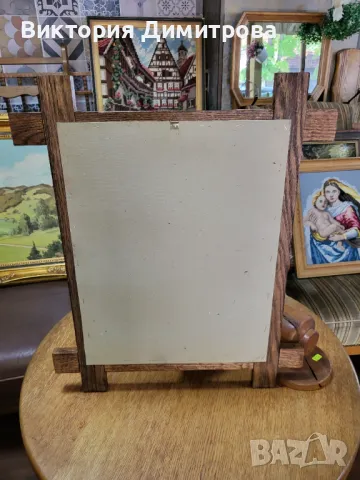 Гоблен "Старият ловец", снимка 7 - Гоблени - 47373517