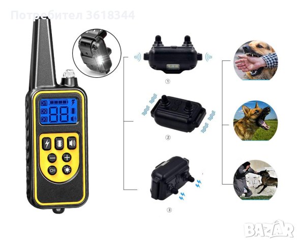 Електронен нашийник за дресиране на куче , снимка 4 - Други стоки за животни - 40203860