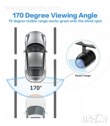 УНИВЕРСАЛНА КАМЕРА ЗА ЗАДНО ВИЖДАНЕ ЗА КОЛА - код 332 стойка, снимка 4 - Аксесоари и консумативи - 34066676