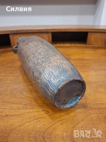 Антикварна медна ваза, снимка 6 - Антикварни и старинни предмети - 53879686