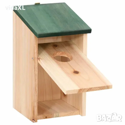 vidaXL Къщички за птички, 8 бр, дървени, 12x12x22 см, снимка 3 - За птици - 56146536