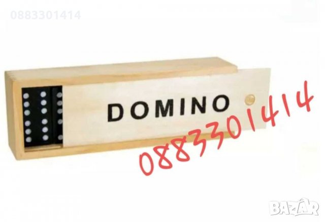 Домино в кутия от дърво 