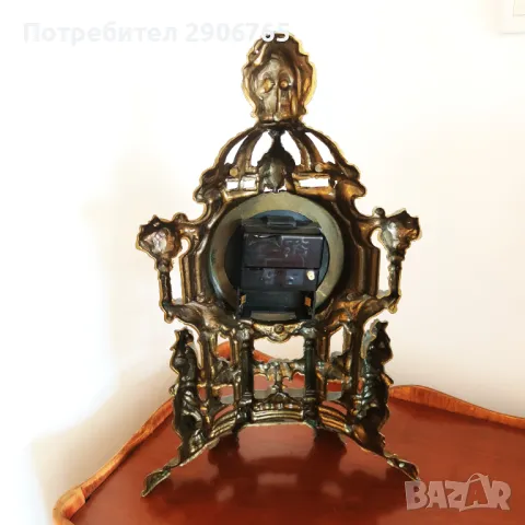 Продавам стар каминен часовник електромеханичен, снимка 6 - Антикварни и старинни предмети - 49114811