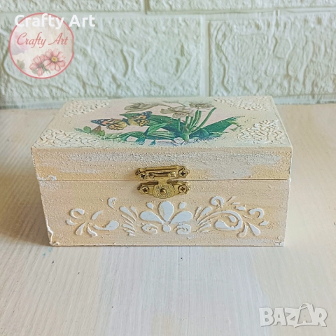 Дървена кутия за бижута, снимка 2 - Декорация за дома - 51951372