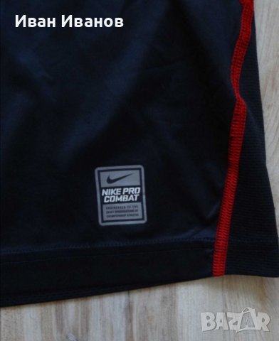Nike Pro Combat Fitted Dri Fit мъжка спортна блуза размер М, снимка 3 - Блузи - 38076764