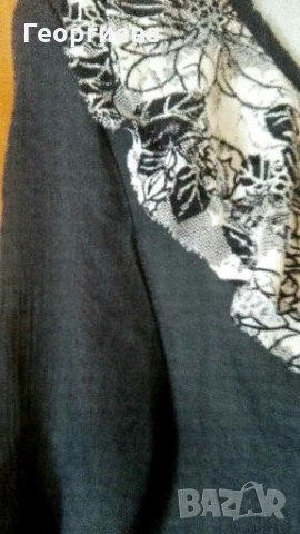 Рокля със свободна талия, в черно и бяло ПРОМОЦИЯ👗🍀S,M👗🍀арт.172, снимка 5 - Рокли - 29820434