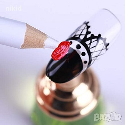 Восъчен молив за маникюр нокти декорация диамантчета мъниста пайети капси камъчета, снимка 2 - Други - 17257549