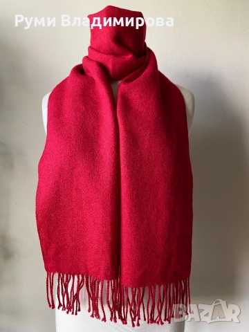 Мъжки, червен шал от вълна, Jack Wolskin