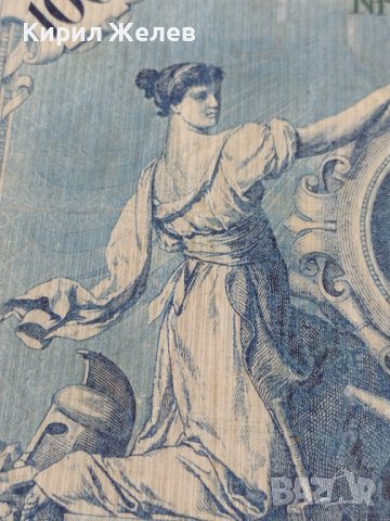 Райх банкнота 100 марки 1908г. Германия рядка за колекционери 28297, снимка 8 - Нумизматика и бонистика - 37143543