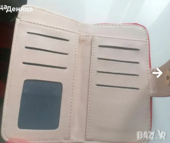 Червено портмоне на Луис Витон , снимка 2 - Портфейли, портмонета - 48165972