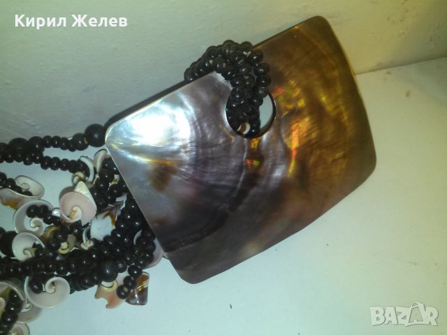 РАЗКОШНА МЪНИСТЕНА ОГЪРЛИЦА КРАЛСКИ СЕДЕФ и МОРСКИ ОХЛЮВЧЕТА 6083, снимка 4 - Колиета, медальони, синджири - 29825573