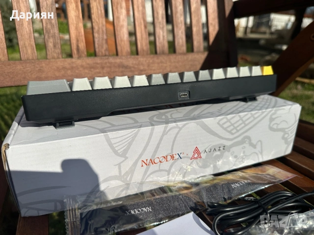 Механична Клавиатура Ajazz x Nacodex NK61 / 60% / Cherry MX Red Switch-ове / Hot swap /, снимка 7 - Клавиатури и мишки - 53353364