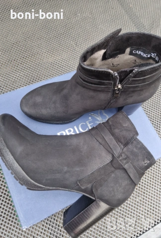 Боти естествена кожа 38.5 Caprice, снимка 4 - Дамски боти - 53293042