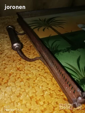 Старинен поднос, снимка 2 - Антикварни и старинни предмети - 49323126