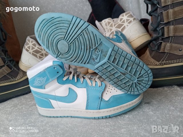 Nike® AIR Jordan® унисекс маратонки кецове баскет кецове, синьо белите Nike® AIR Jordan®, 39 - 40, снимка 15 - Маратонки - 44244312