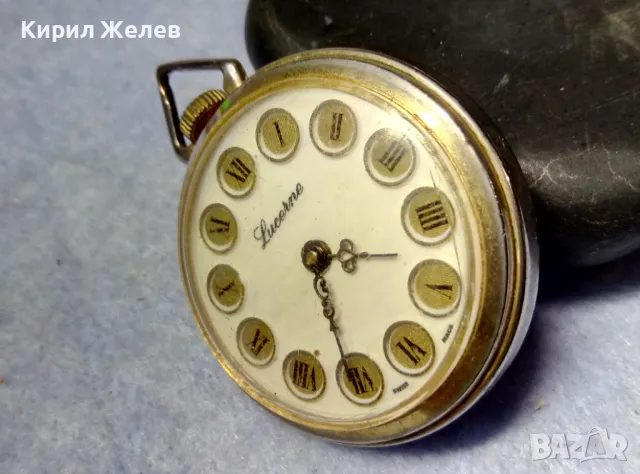 LUCERNE SWISS MADE Стар ОРНАМЕНТИРАН ЛЕКСОЗЕН ПОЗЛАТЕН ДЖОБЕН ЧАСОВНИК със СРЕБЪРЕН КАПАК 50136, снимка 11 - Антикварни и старинни предмети - 49487223