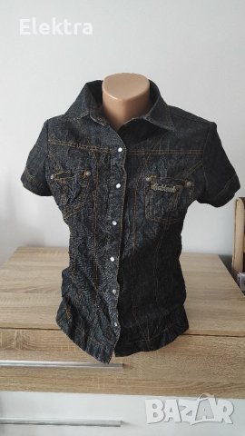 Дамска дънкова риза, снимка 1