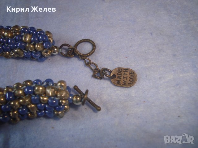 ВИНТИДЖ МЪНИСТЕНА РЕТРО АРТ ЦВЕТНА ХЕНД МЕЙД АРТ ГРИВНА МАРКОВА 86731, снимка 5 - Гривни - 37063953