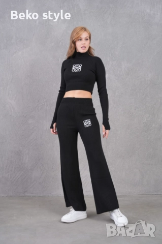 Дамски комплек с ефектен ръкав , снимка 5 - Комплекти - 52507653