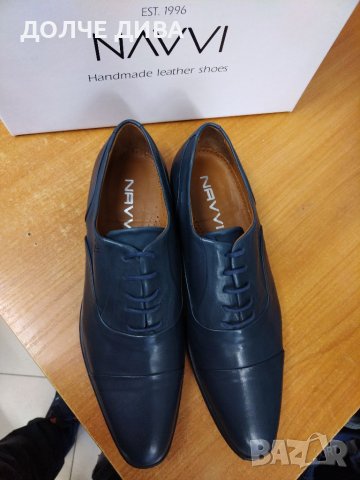 НАМАЛЕНИЕ-Мъжки обувки естествена кожа м. 116 т. сини , снимка 6 - Официални обувки - 38272119